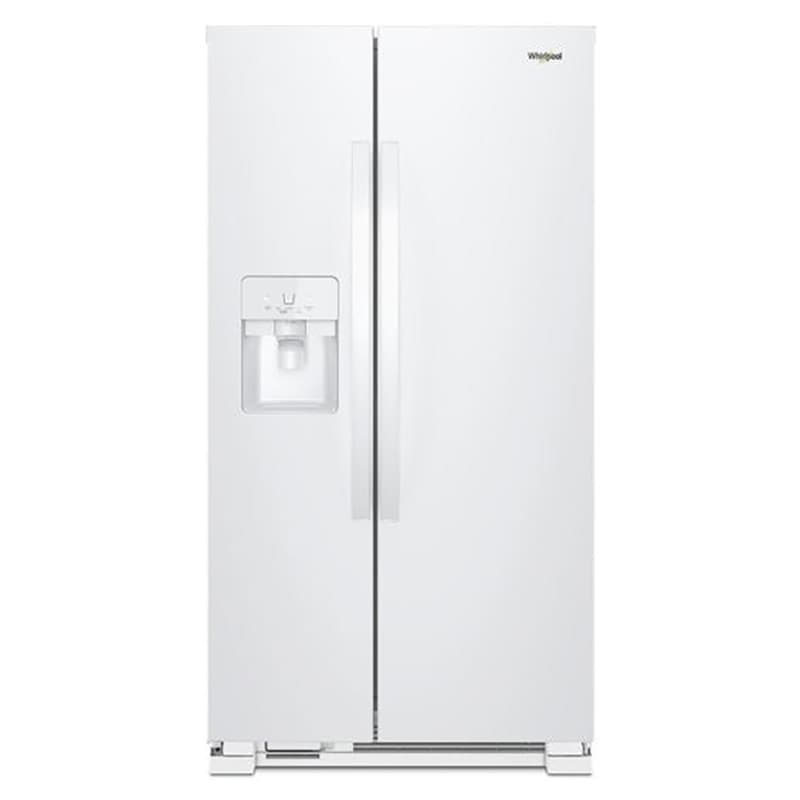 Whirlpool 33 in. 21.4 cu. ft. Side by Side Refrigerator with Ice & Water Dispenser - White, White, hires