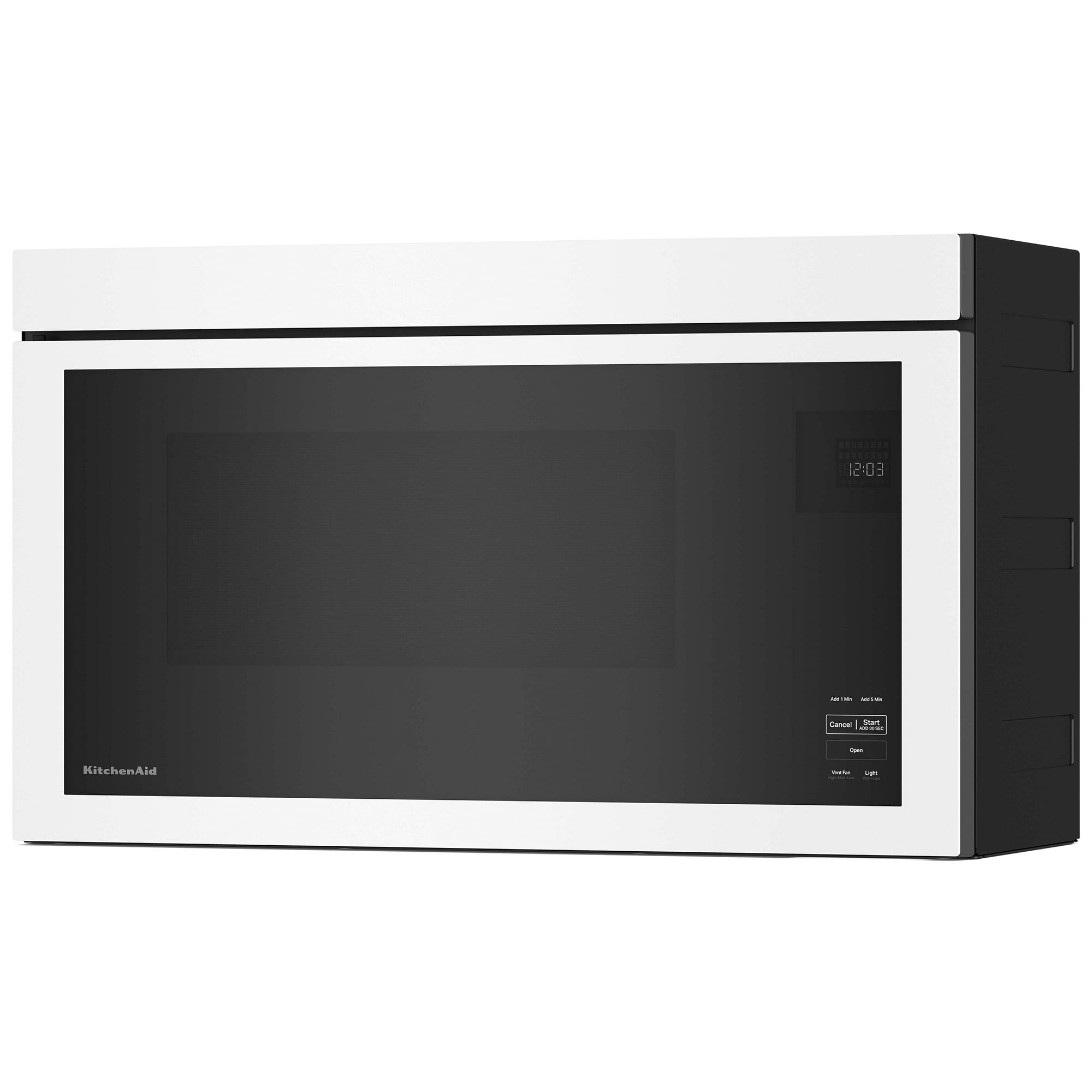 KitchenAid 30 in. 1.1 cu. ft. 1000W Over-the-Range Microwave with 400 CFM & Sensor Cooking - White, White, hires