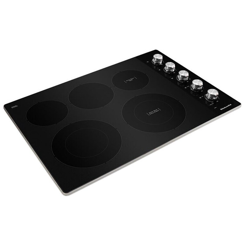 KitchenAid 30 in. 5Burner Electric Cooktop with Simmer Burner & Power