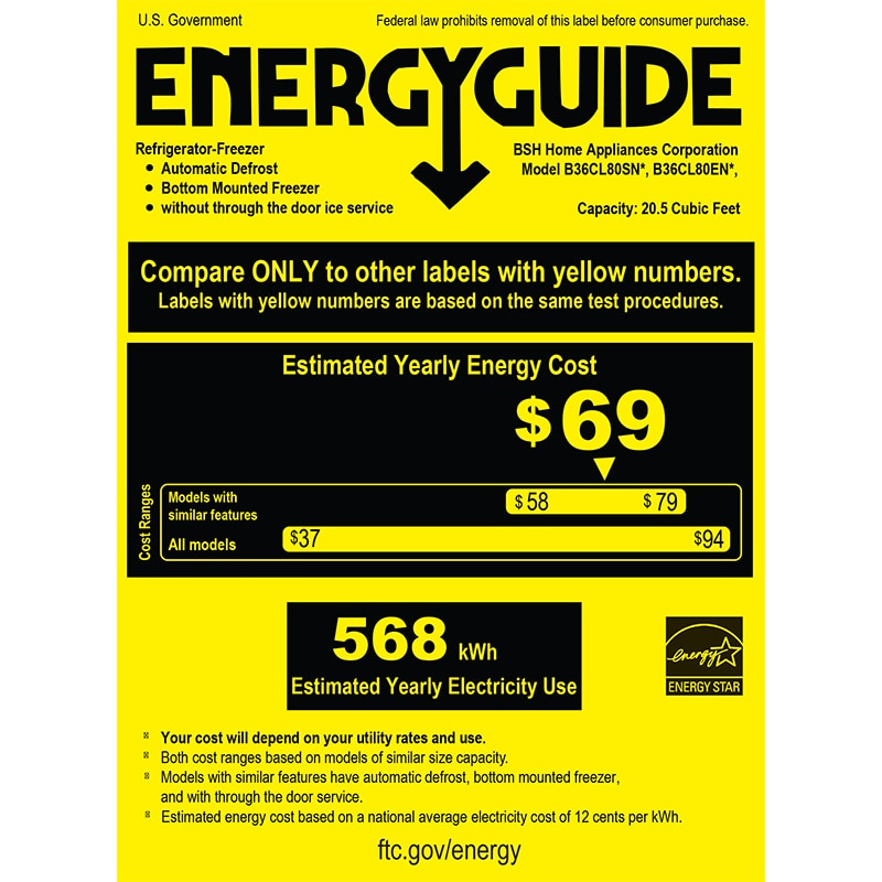 Bosch 800 Series 36 in. 20.5 cu. ft. Smart Counter Depth 4-Door French Door Refrigerator with Internal Water Dispenser - Stainless Steel, , hires