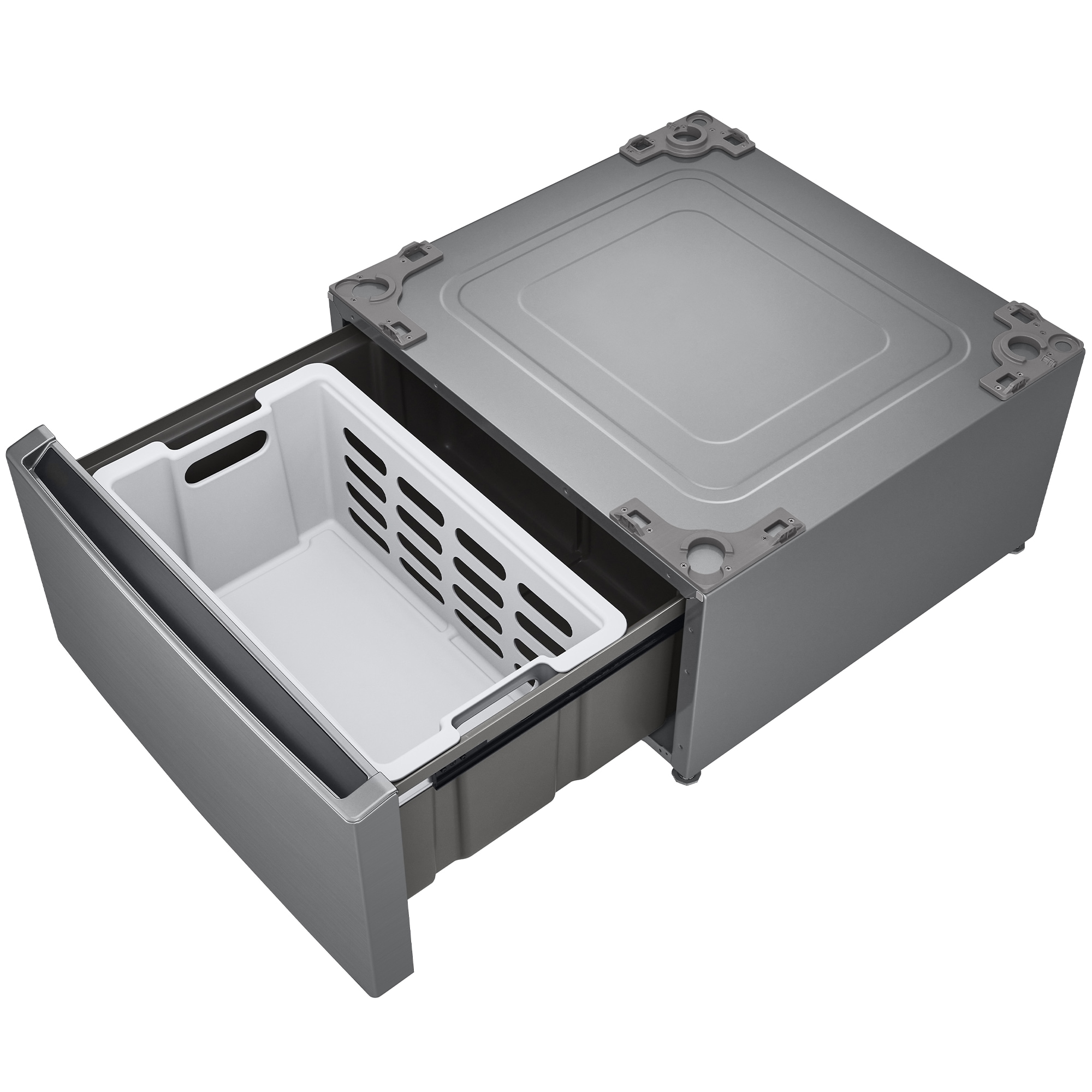 LG 27 in. Pedestal Storage Drawer with Basket - Graphite Steel, , hires