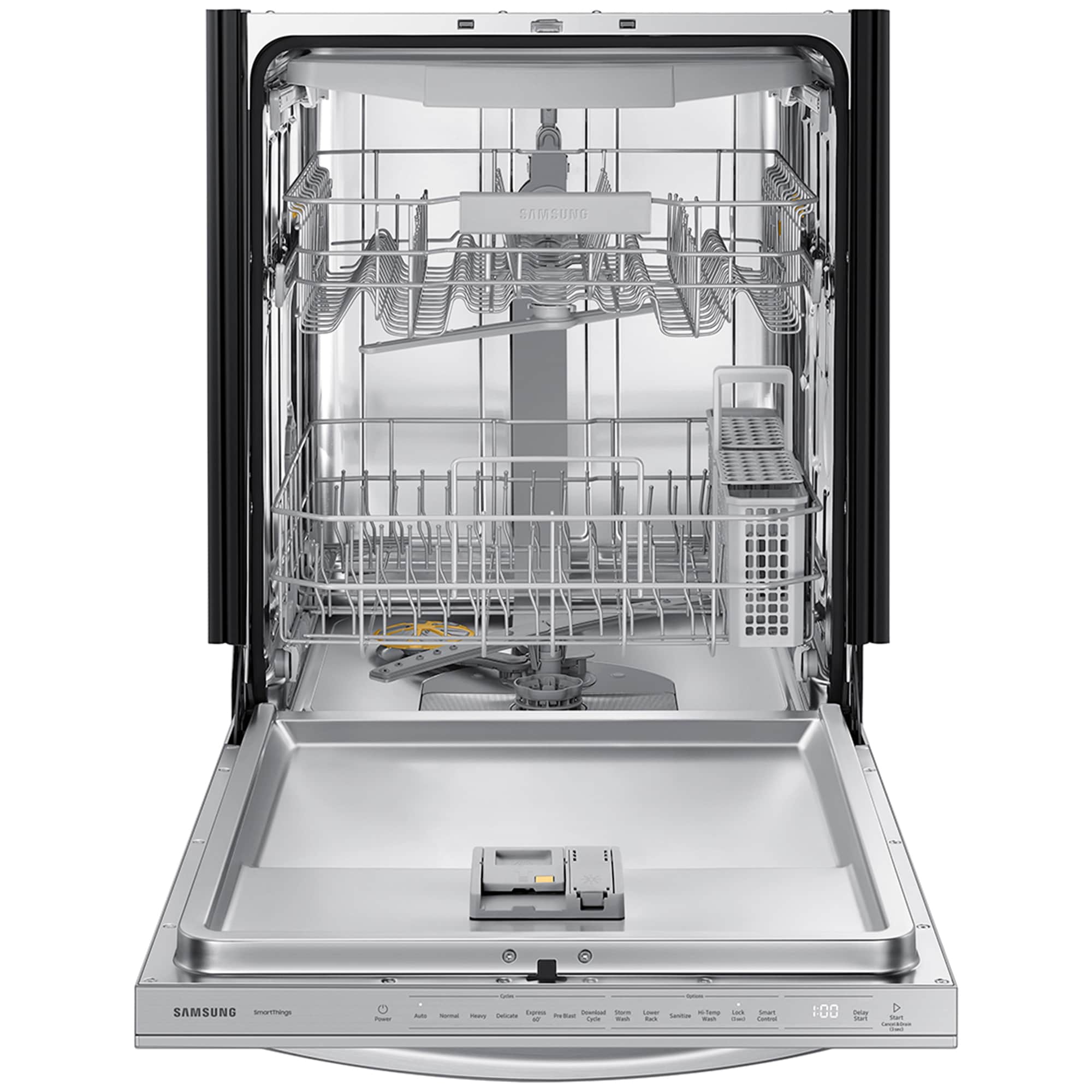 Samsung 24 in. Top Control Smart Dishwasher with 46 dBa Sound Level & 3rd-Rack - Stainless Steel, , hires