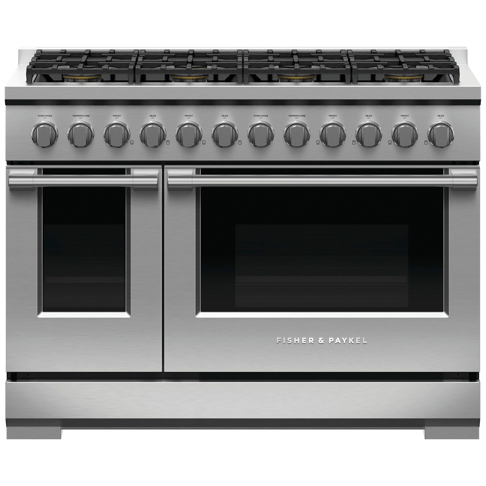 Fisher & Paykel Series 7 Professional 48 in. 7.7 cu. ft. Standard Convection Double Oven Gas Range with 8 Sealed Burners - Stainless Steel, , hires