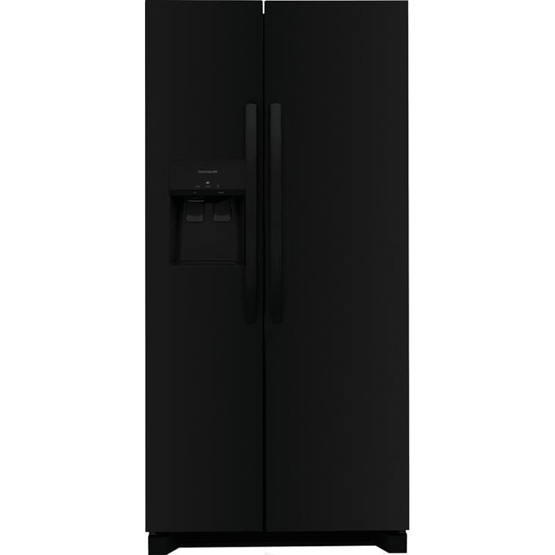 Frigidaire 33 in. 22.3 cu. ft. Side by Side Refrigerator with Ice & Water Dispenser - Black, Black, hires