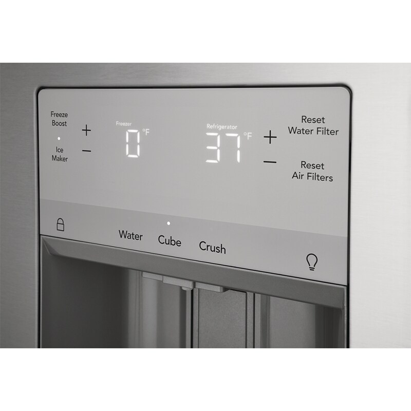 Frigidaire 36 in. 22.6 cu. ft. Counter Depth French Door Refrigerator with Ice & Water Dispenser - Stainless Steel, , hires