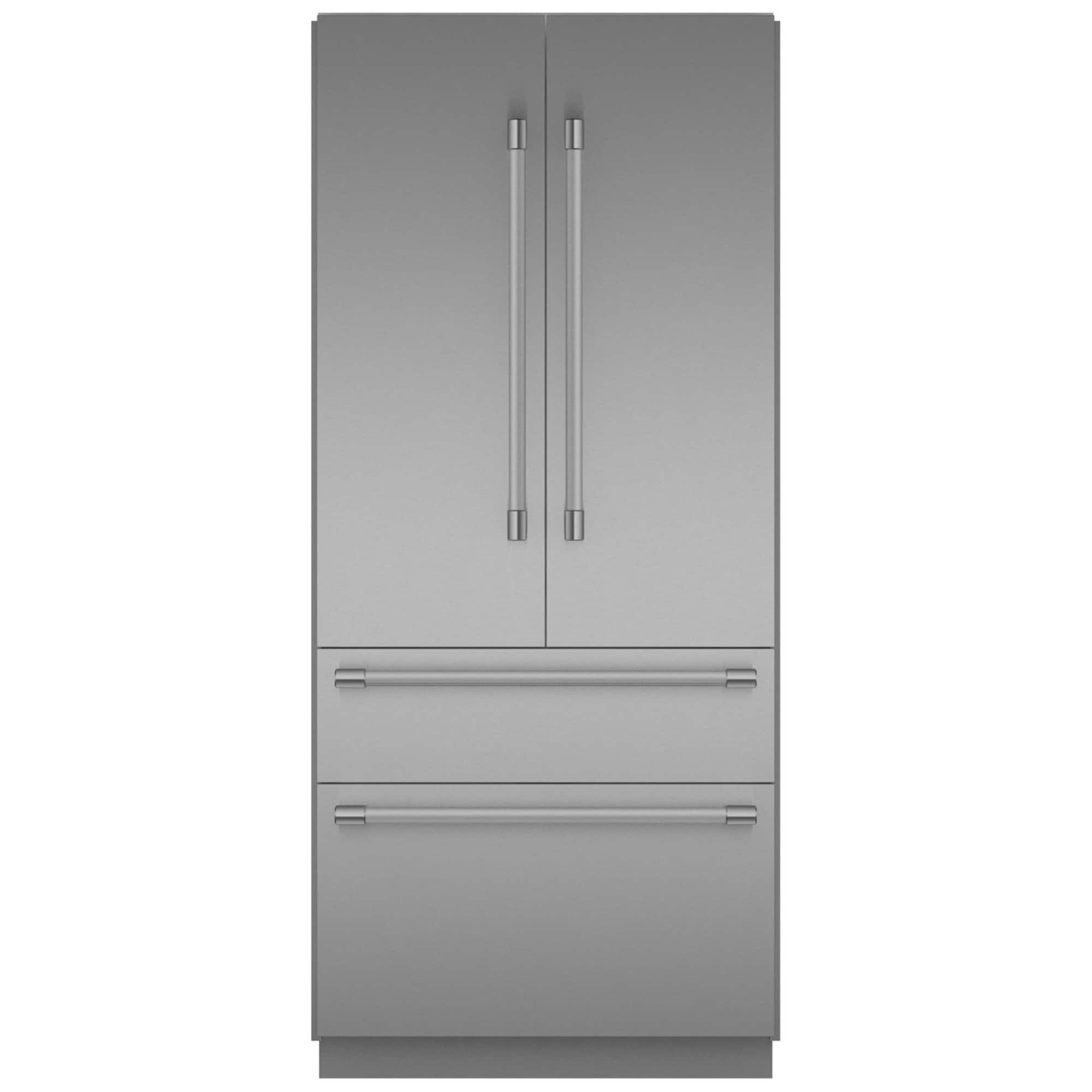 Thermador Freedom Collection 36 in. Built-In 20.1 cu. ft. Smart Counter Depth 4-Door French Door Refrigerator with Internal Water Dispenser and Masterpiece handles Stainless Steel, Stainless Steel, hires