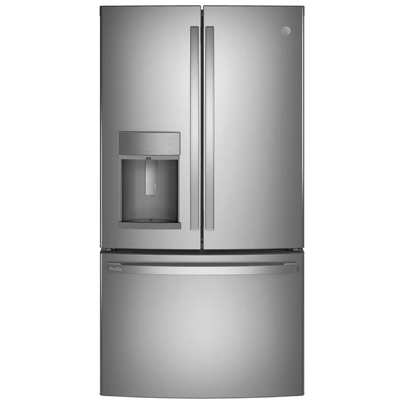 GE Profile 36 in. 22.1 cu. ft. Built-In Counter Depth French Door Refrigerator with Ice & Water Dispenser - Fingerprint Resistant Stainless, Fingerprint Resistant Stainless, hires