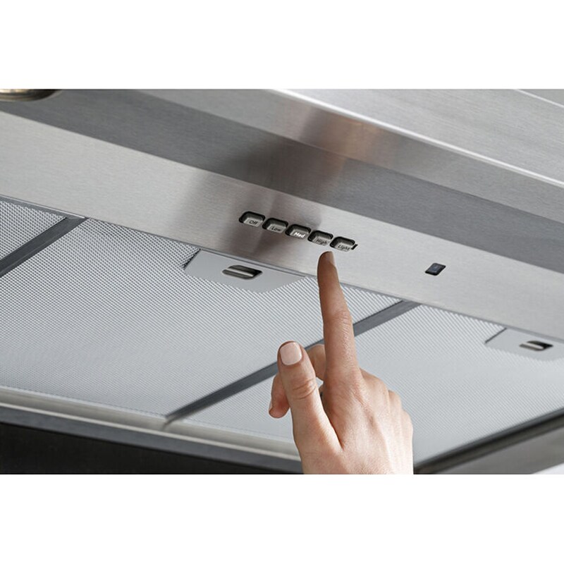 GE 36 in. Smart Convertible Canopy Pro Style Style Range Hood with 610 CFM, 4 Fan Speeds & 2 LED Lights - Stainless Steel, , hires