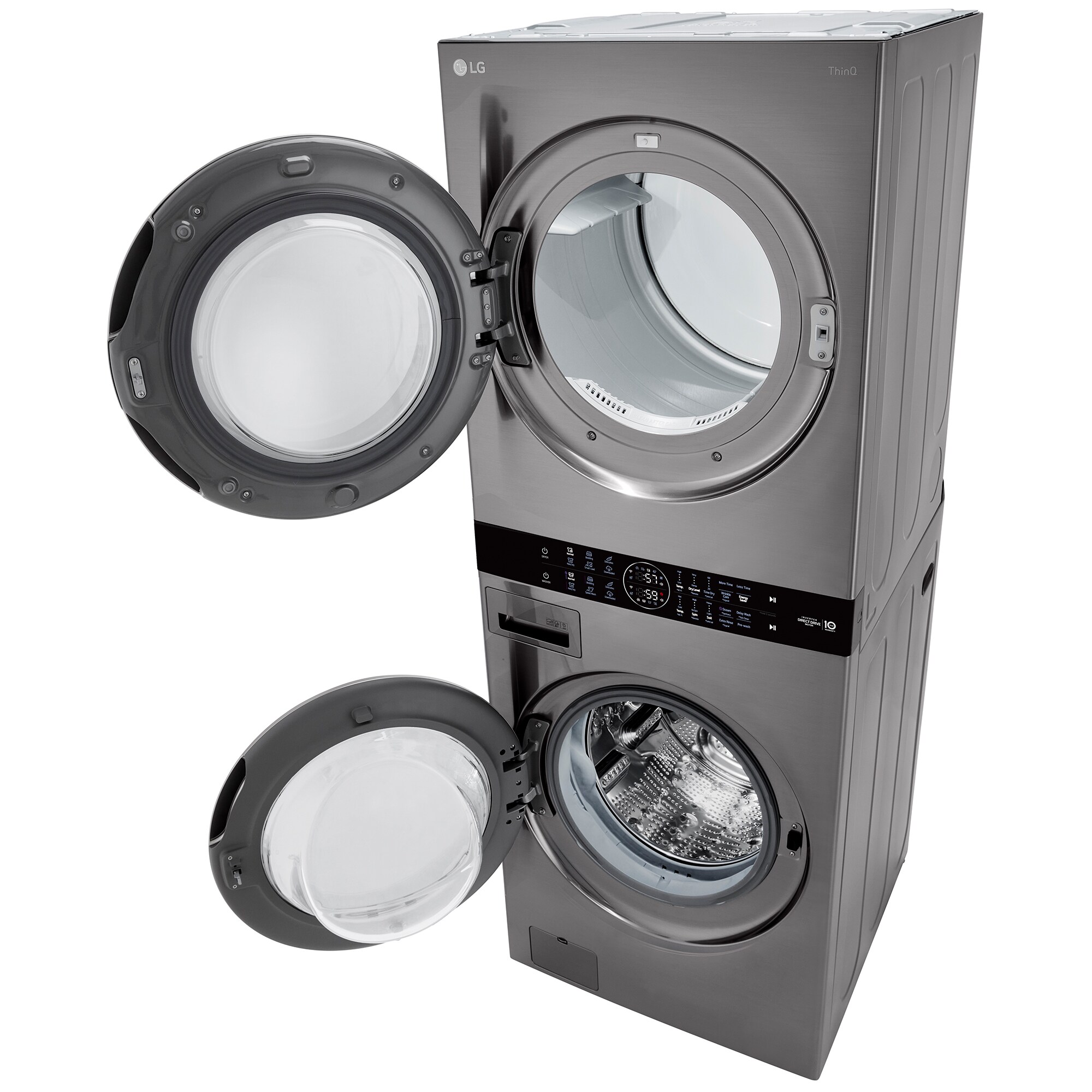 LG 27 in. WashTower with 4.5 cu. ft. Washer with 6 Wash Programs & 7.4 cu. ft. Gas Dryer with 6 Dryer Programs, Sensor Dry & Wrinkle Care - Graphite Steel, Graphite Steel, hires