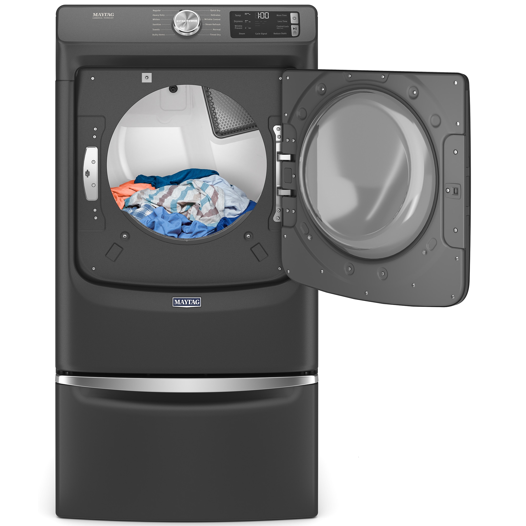Maytag 27 in. Pedestal for Front Load Washer & Dryer - Volcano Black, , hires