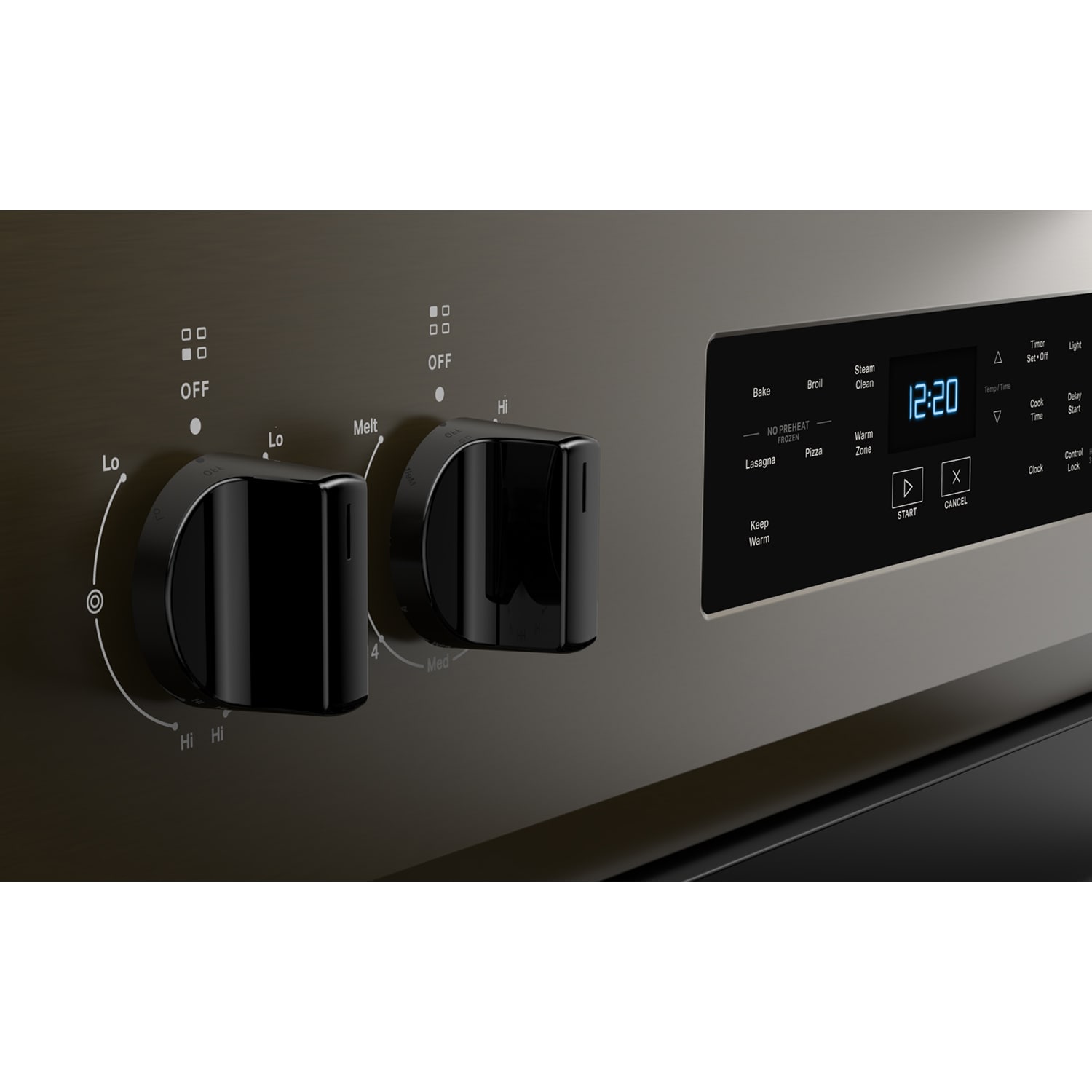 Whirlpool 30 in. 5.3 cu. ft. Electric Range with Radiant Burners - Black Stainless, Black Stainless, hires