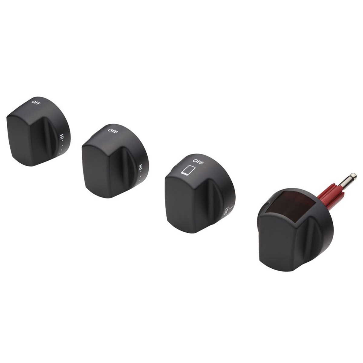 Wolf Black Knob Kit for 36" Dual Fuel Range - Charge Option, , hires