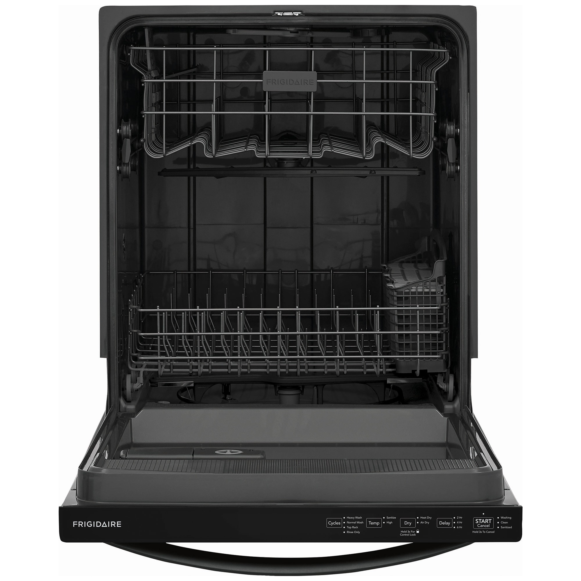 Frigidaire 24 in. Top Control Dishwasher with 52 dBa Sound Level & MaxDry - Black, Black, hires