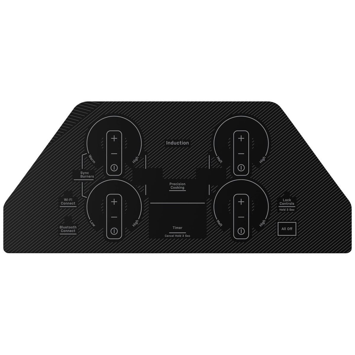 GE Profile 30 in. 4-Burner Smart Induction Cooktop with Simmer Burner & Power Burner - Stainless Steel, , hires