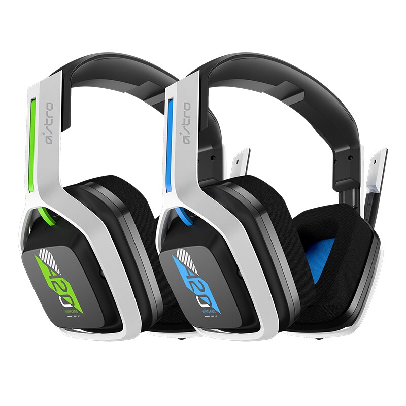Astro Gaming A20 Wireless Stereo Gaming Headset Gen 2 for Xbox Series X|S, Xbox One, PC and Mac - White/Green, , hires