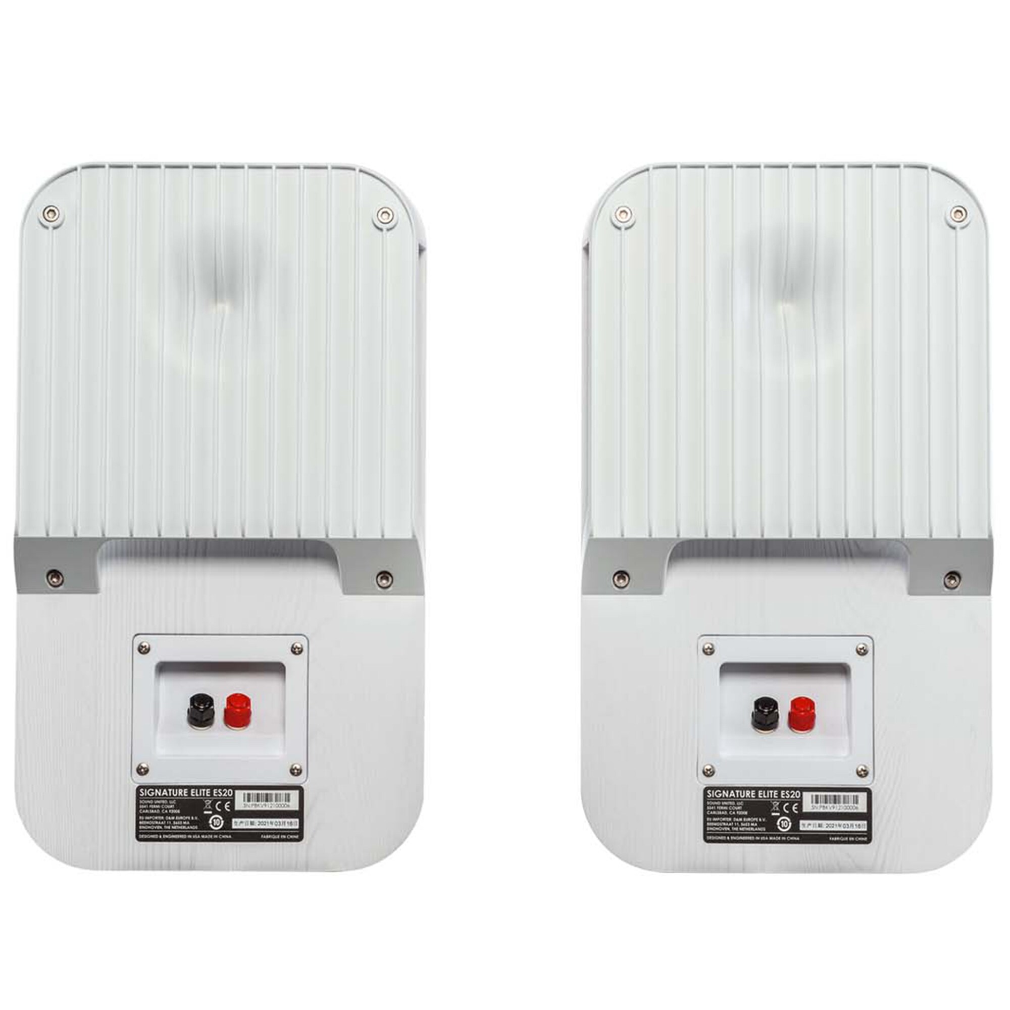 Polk Signature Elite ES20 High-Quality Bookshelf Speakers (Pair) - White, White, hires