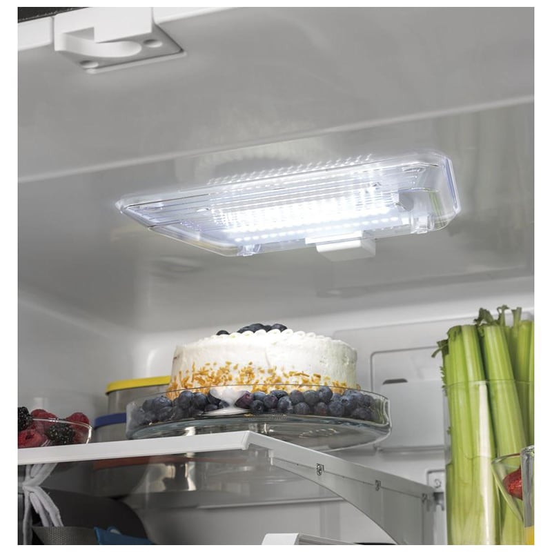 GE 33 in. 24.7 cu. ft. French Door Refrigerator with Internal Water Dispenser - White, White, hires