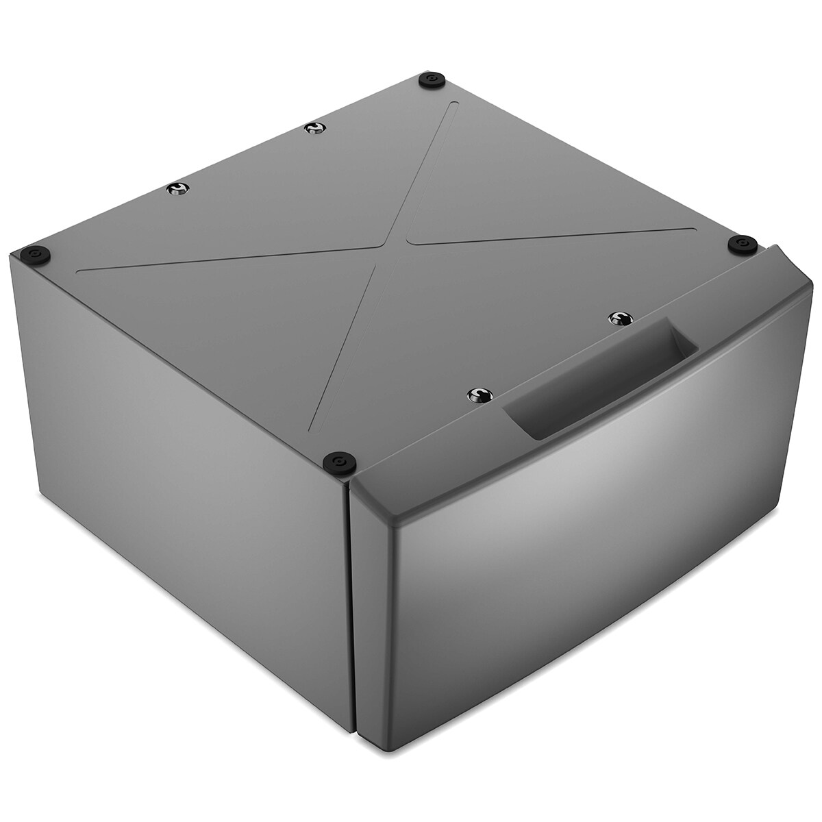 Whirlpool 15.5" Pedestal for Front Load Washer and Dryer with Storage Drawer - Radiant Silver, Radiant Silver, hires