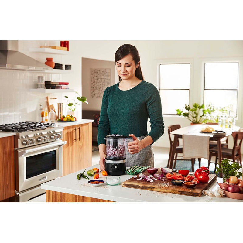 KitchenAid 5-Cup Cordless Food Chopper - Black, , hires