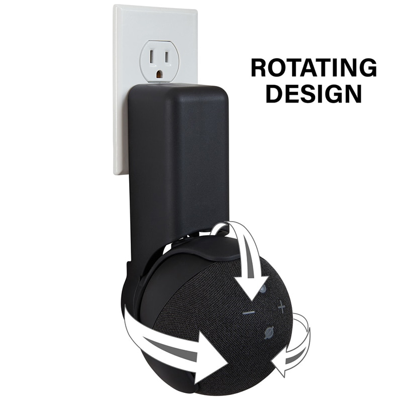 Sanus - Outlet Hanger Designed for Echo Dot (4th Gen) - Black, , hires