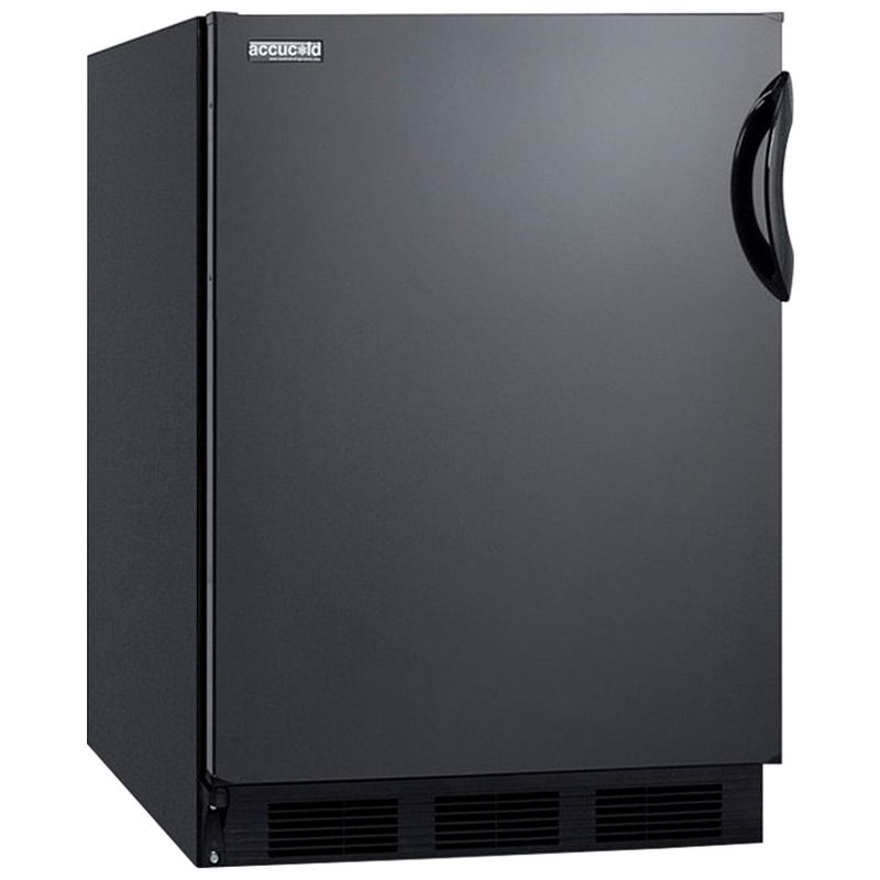 Summit 24 in. 5.1 cu. ft. Mini Fridge with Freezer Compartment Black