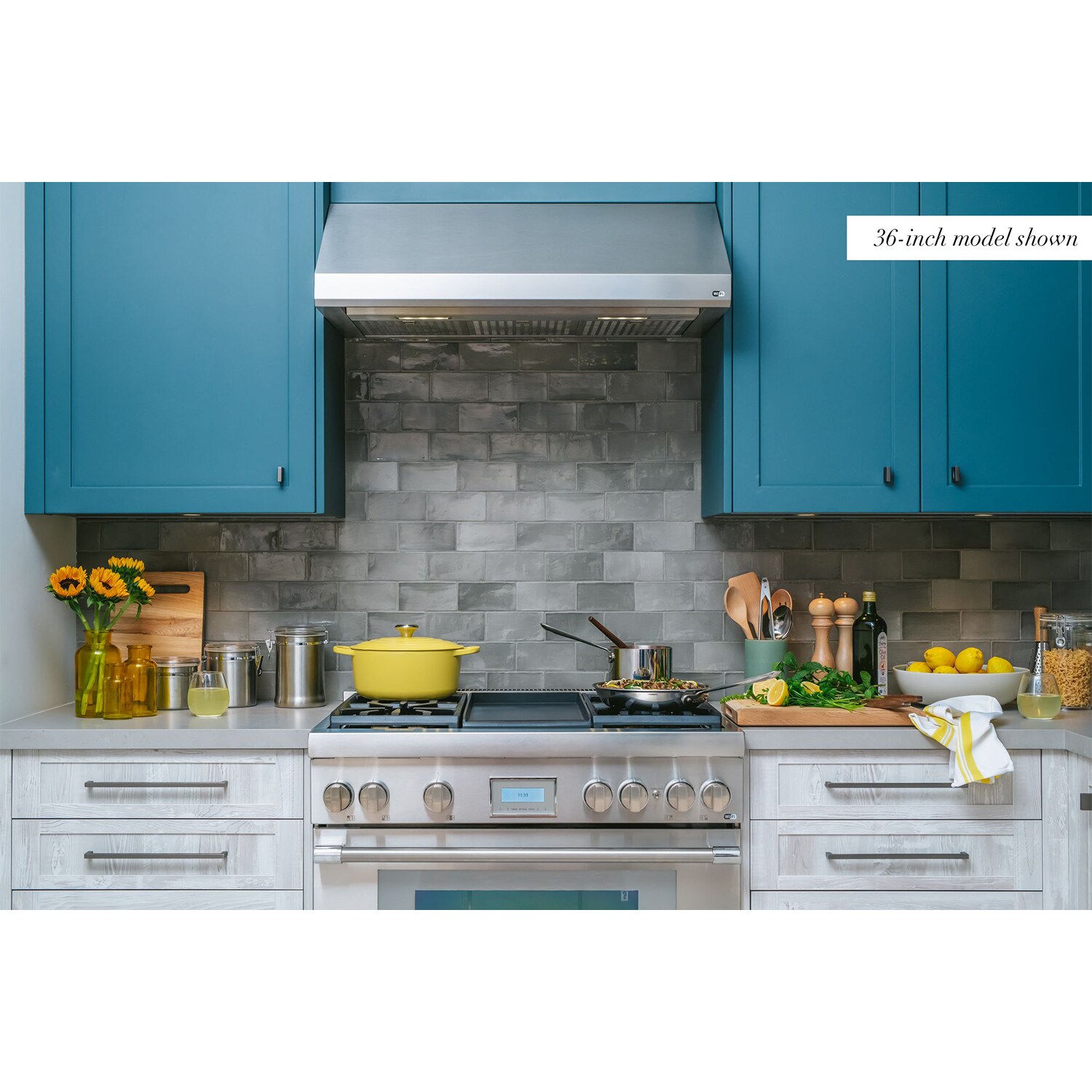 Thermador Masterpiece Series 48 in. Smart Ducted Canopy Pro Style Style Range Hood with 1000 CFM, 4 Fan Speeds & 4 LED Lights - Stainless Steel, , hires