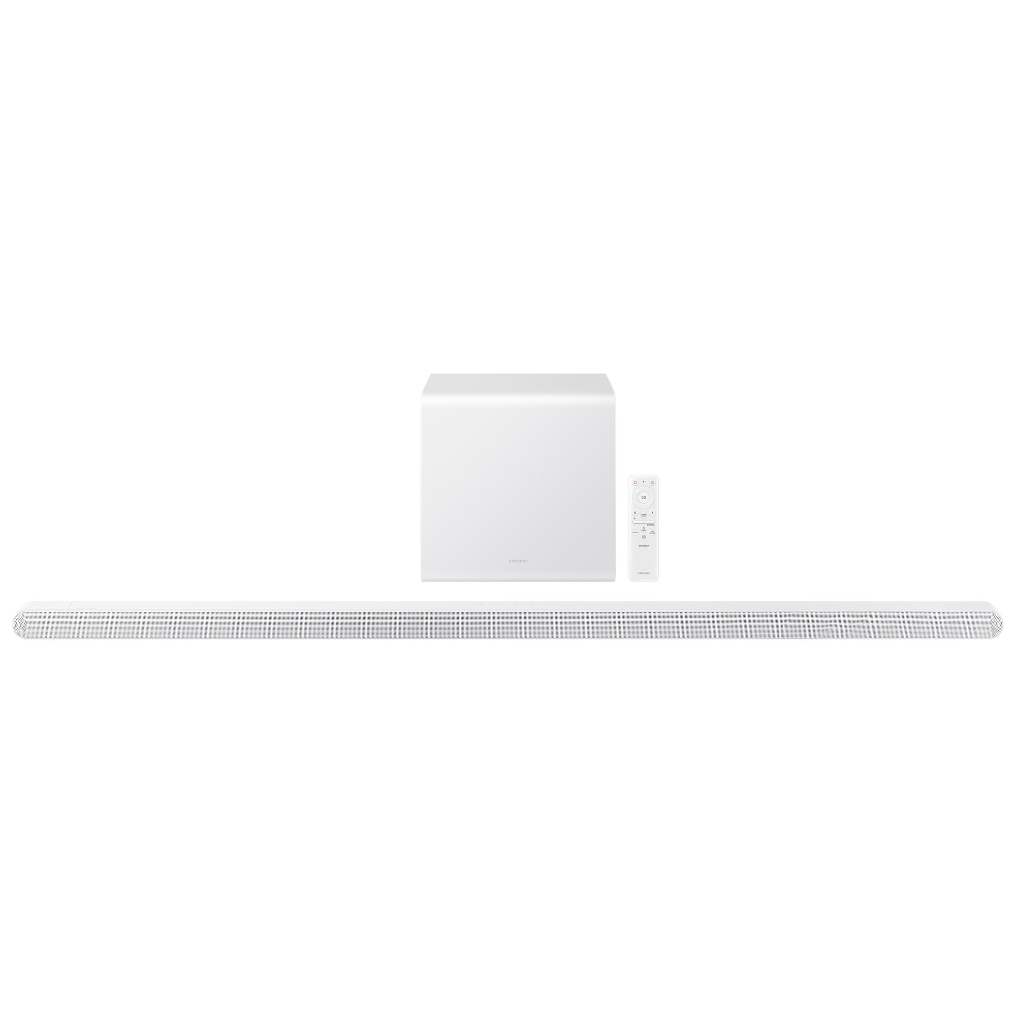 Samsung Ultra-slim 3.1.2 Channel Dolby Atmos Smart Sound Bar with Bluetooth & Wireless Subwoofer - White, White, hires