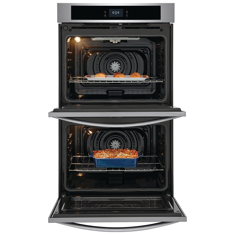 Frigidaire 30 in. 10.6 cu. ft. Top Control Electric Double Wall Oven with Standard Convection - Stainless Steel, Stainless Steel, hires