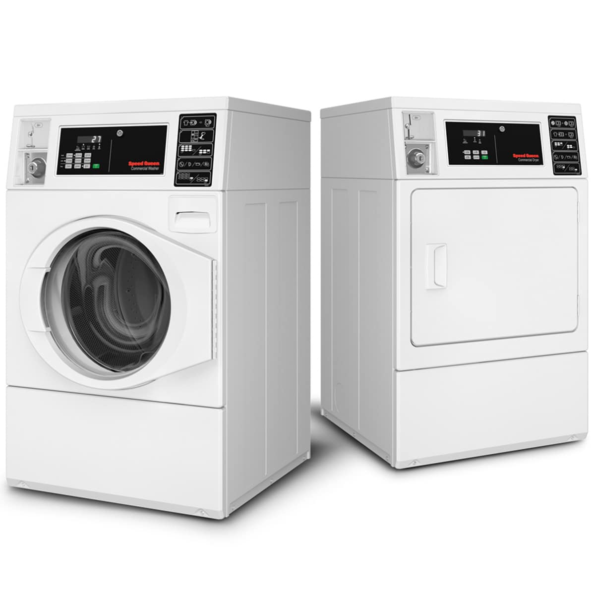 Speed Queen FV6 27 in. 3.4 cu. ft. Commercial Front Load Washer - White, , hires