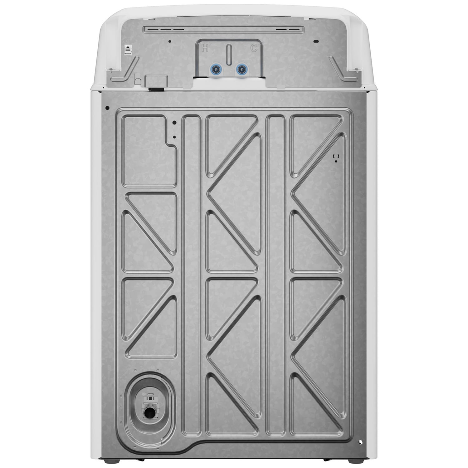 GE 27 in. 4.0 cu. ft. Top Load Washer with Stainless Steel Basket, Water Level Control & Agitator - White, , hires