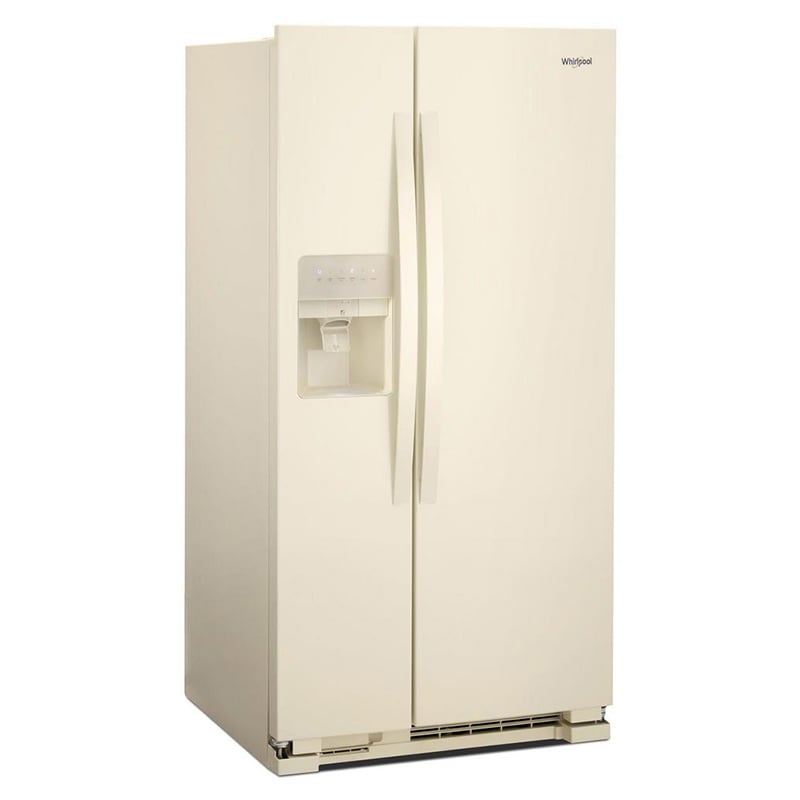 Whirlpool 36 in. 24.6 cu. ft. Side by Side Refrigerator with Ice & Water Dispenser - Biscuit, Biscuit, hires
