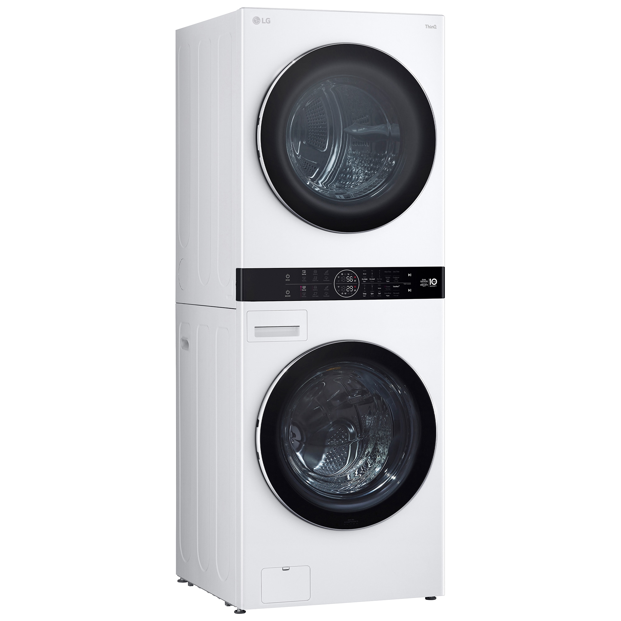 LG 27 in. 5.0 cu. ft. Smart Electric Front Load Ventless WashTower with Heat Pump, Center Control, AI Sensor Dry, Sanitize & Steam Cycle - White, , hires