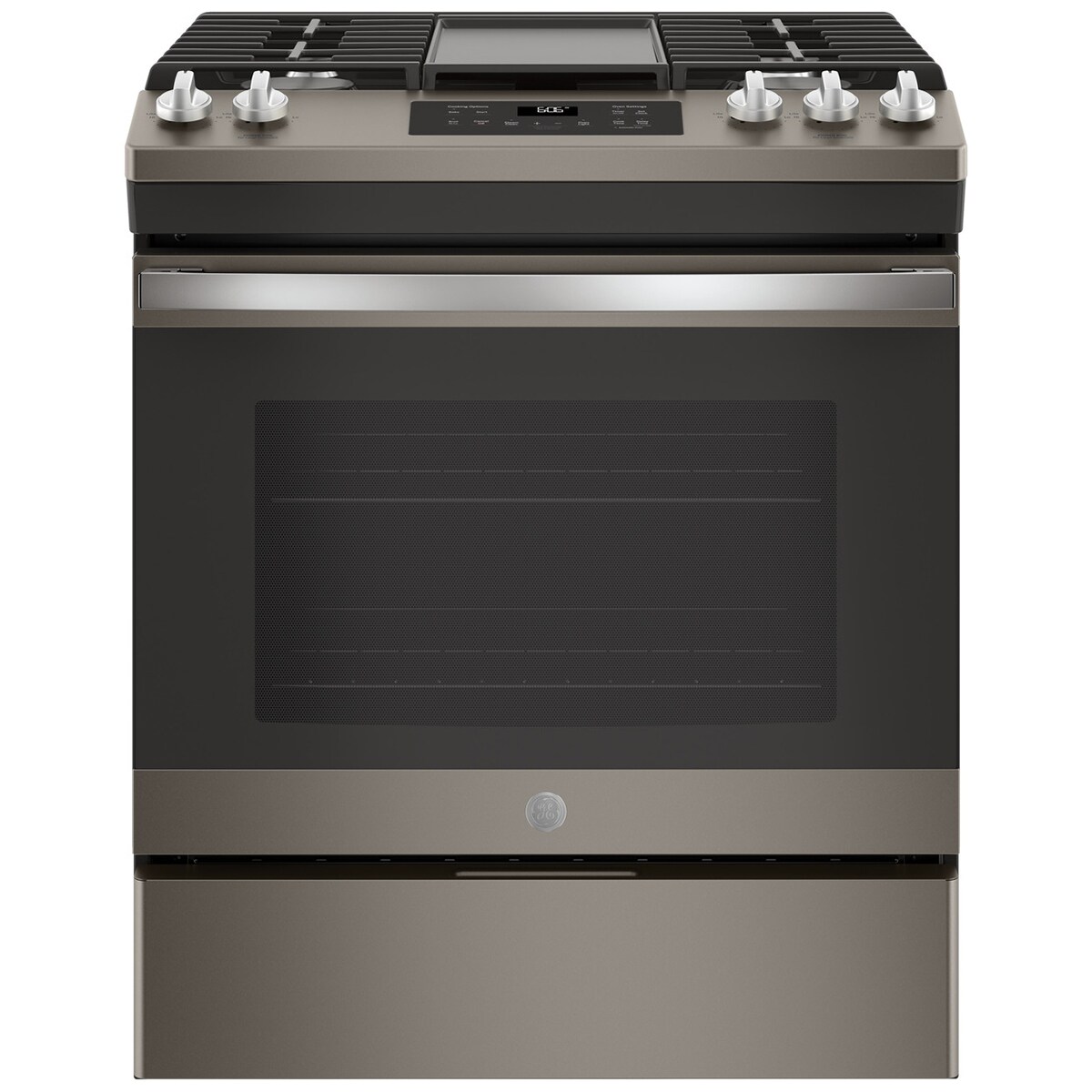 GE 30" SlideIn Gas Range with 5 Sealed Burners, Griddle, 5.3 Cu. Ft