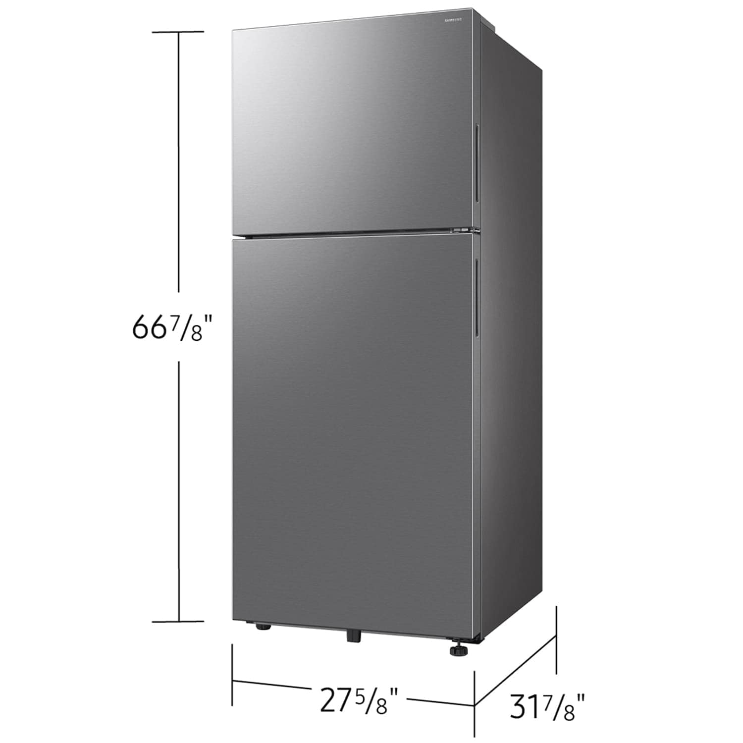 Samsung 28 in. 17.5 cu. ft. Smart Garage-Ready Top Freezer Refrigerator - Fingerprint Resistant Stainless Steel, , hires