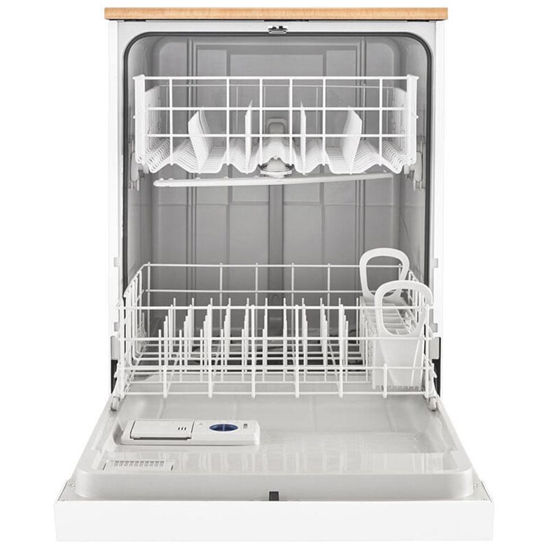 Whirlpool 24 in. Front Control Portable Dishwasher with 64 dBa Sound Level & Pocket - White, White, hires