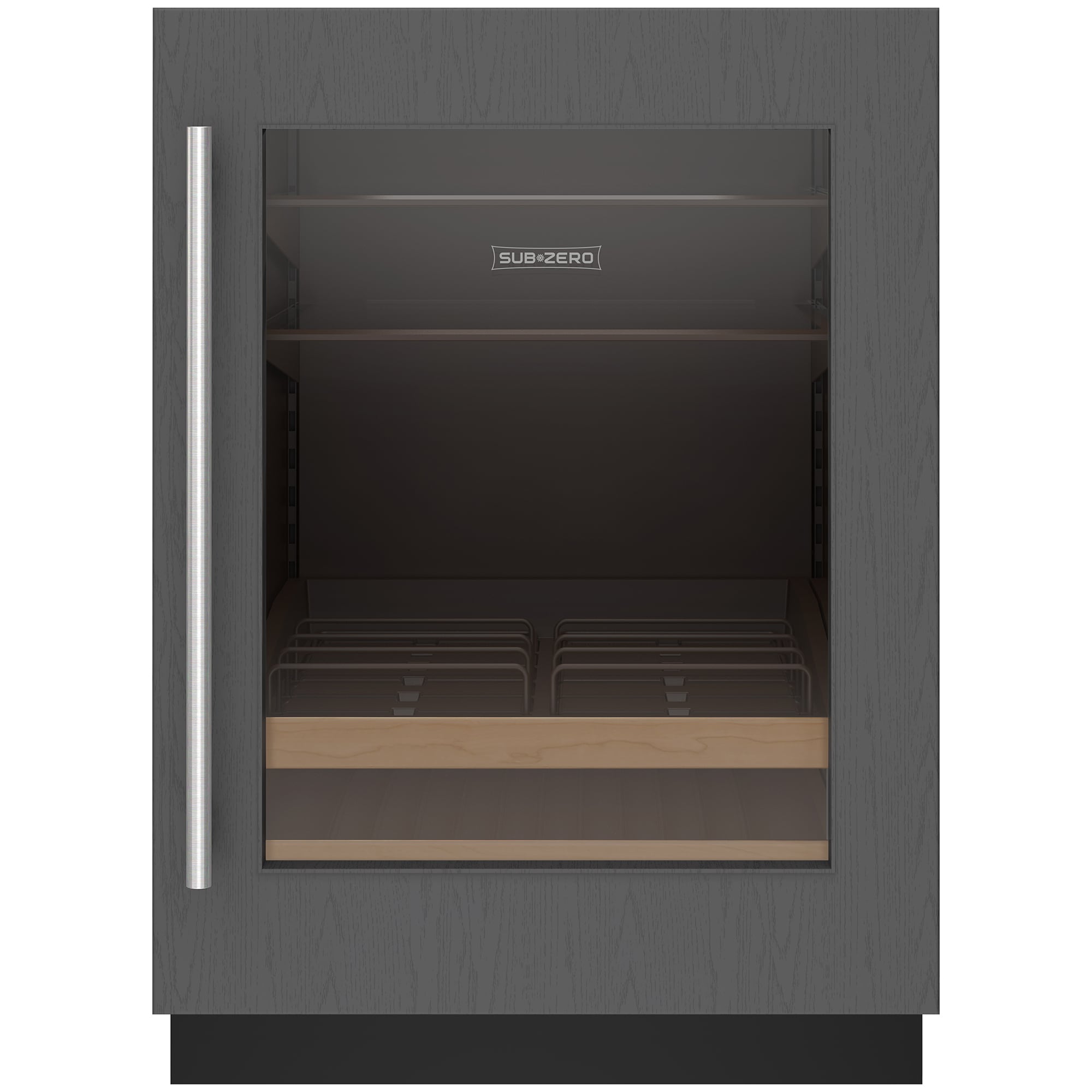 Sub-Zero Designer Series 24 in. 5.5 cu. ft. Built-In Undercounter Beverage Center with Adjustable Shelves & Digital Control Right Hinged - Custom Panel Ready, , hires