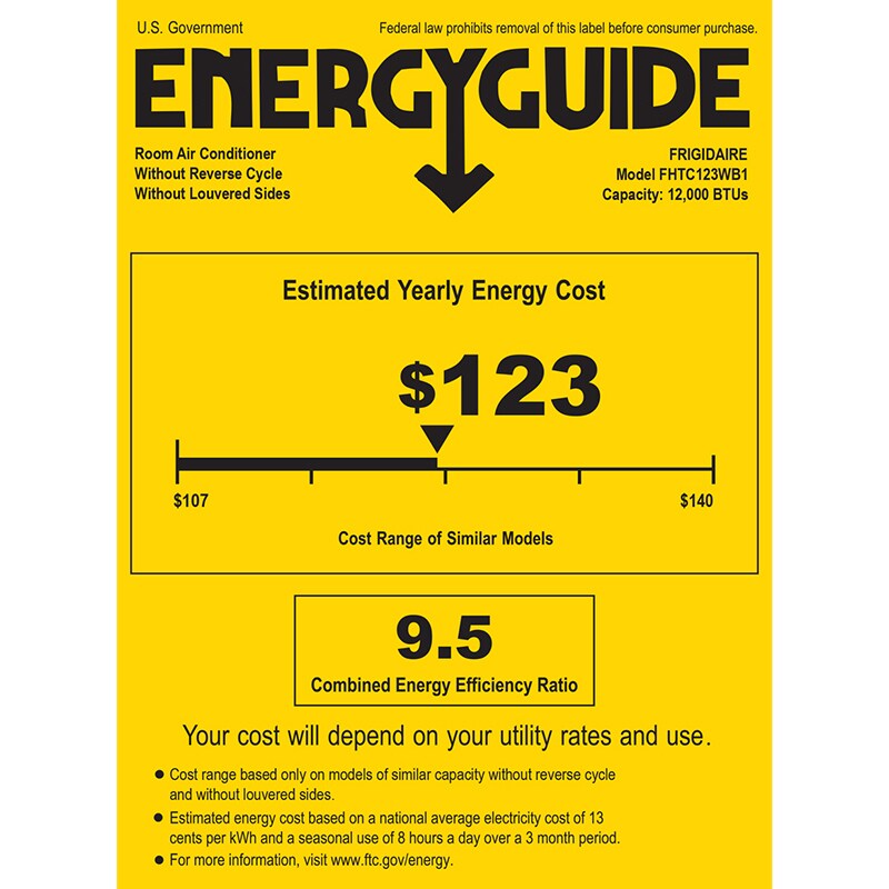 Frigidaire 12,000 BTU 115V Through-the-Wall Air Conditioner with 3 Fan Speeds, Sleep Mode & Remote Control - White, , hires