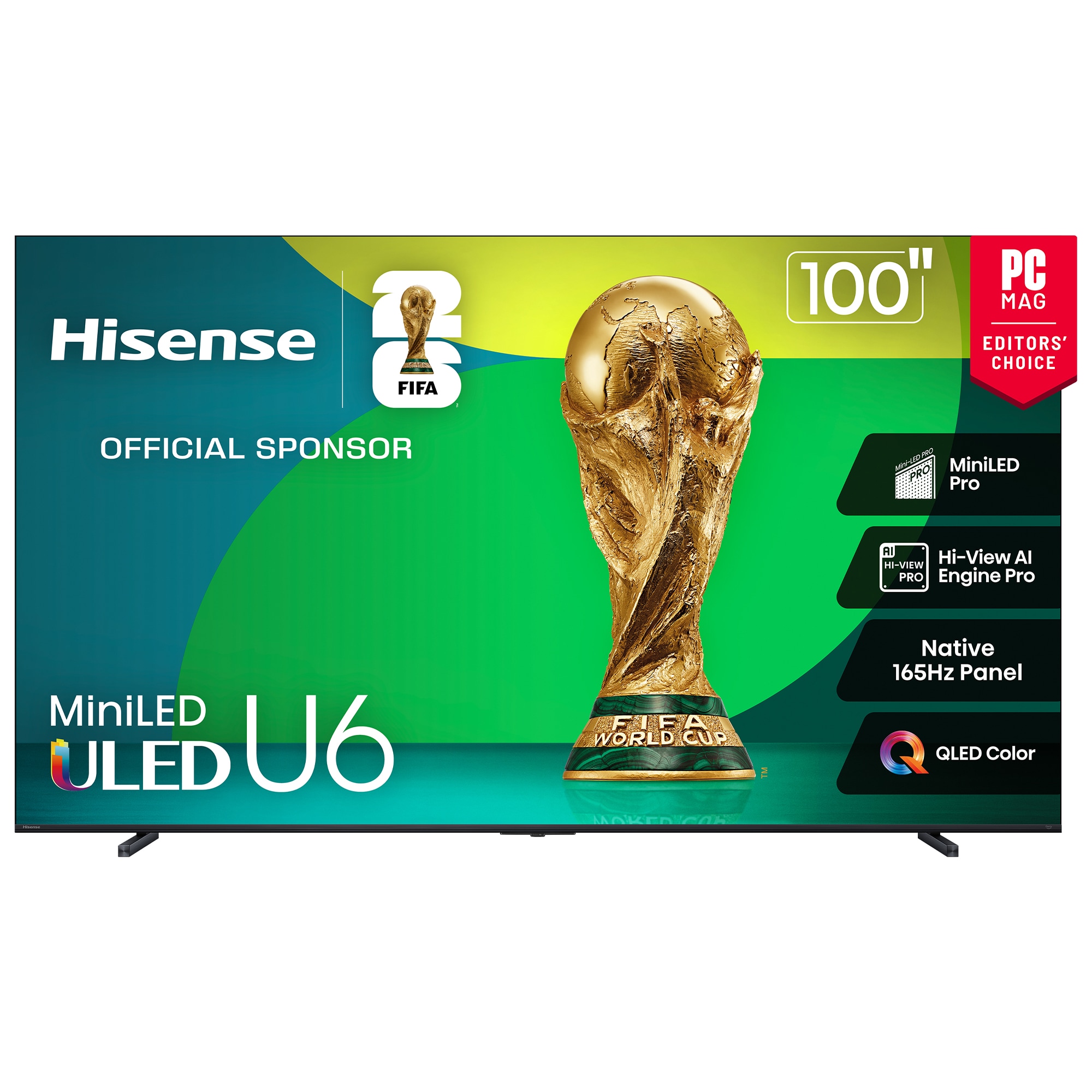 Hisense - 100" Class U6 Series ULED Mini-LED 4K UHD Smart Fire TV, , hires