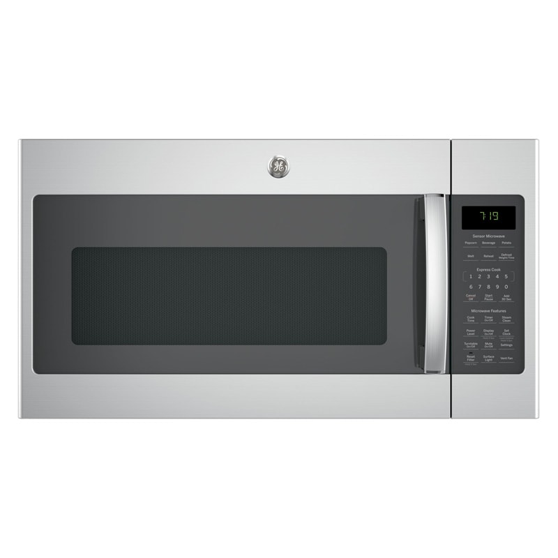 GE 30 in. 1.9 cu. ft. 1000W Over-the-Range Microwave with 400 CFM & Sensor Cooking - Stainless Steel, Stainless Steel, hires