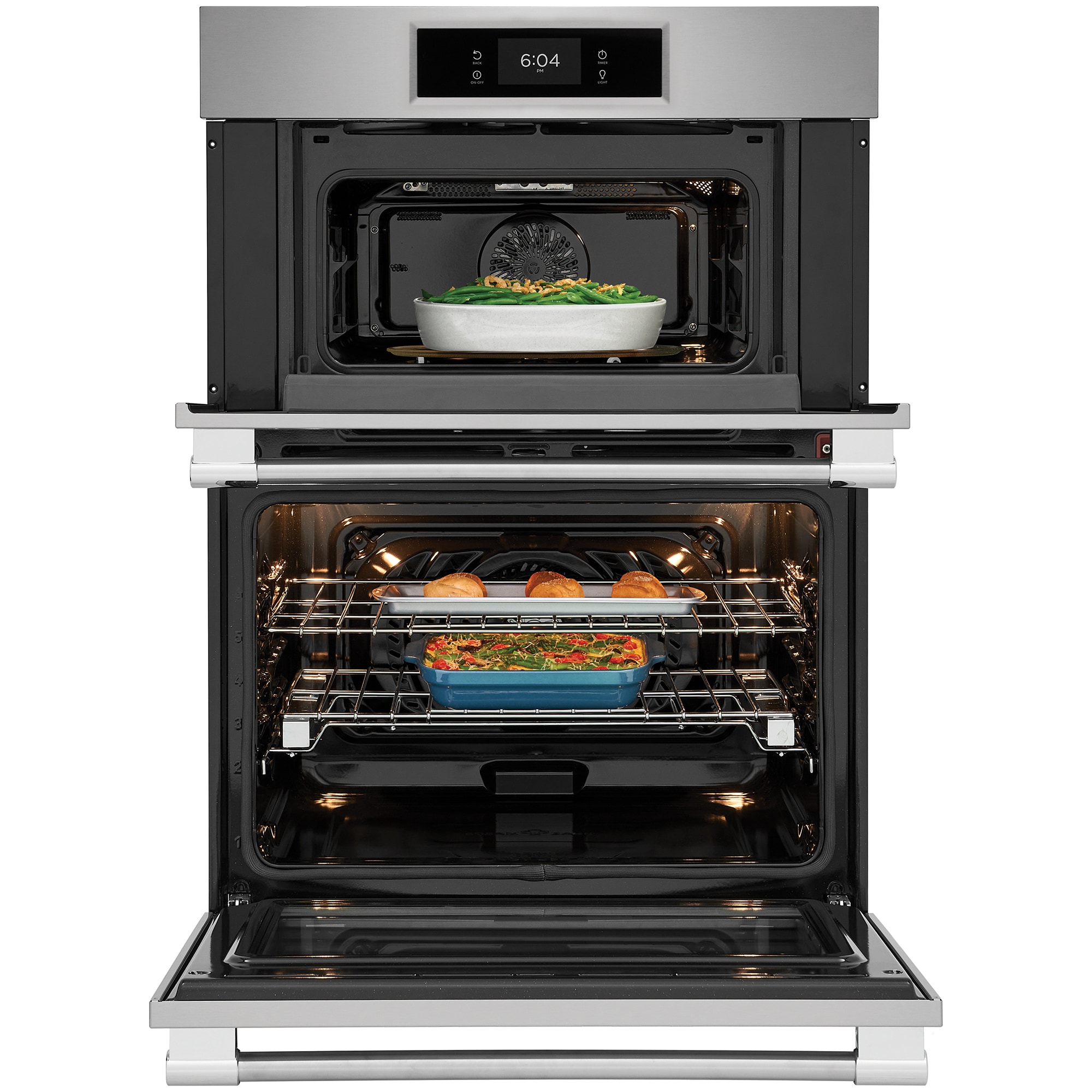 Frigidaire Professional 30 in. 7 cu. ft. Steam Electric Microwave/Wall Oven Combo with True European Convection - Stainless Steel, , hires