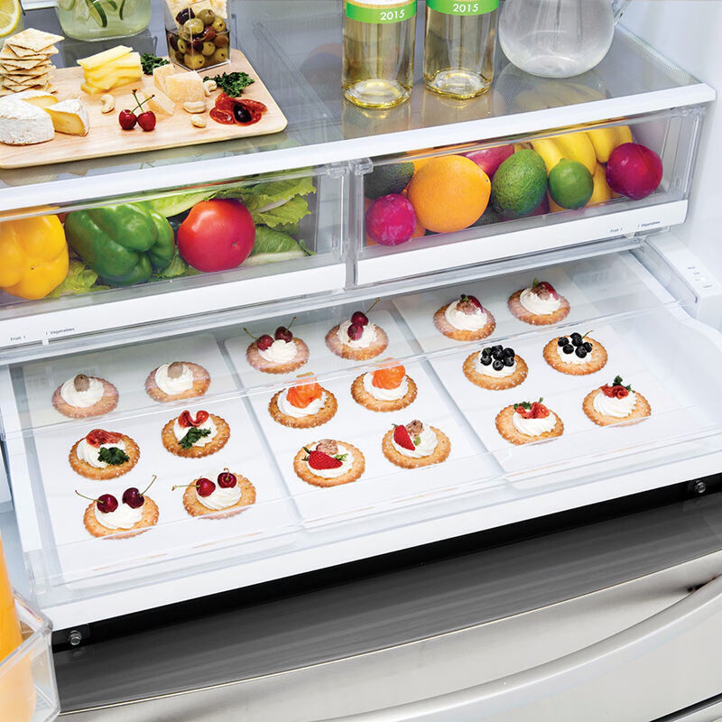 LG 36 in. 27.8 cu. ft. Smart 4-Door French Door Refrigerator with Ice & Water Dispenser - Stainless Steel, Stainless Steel, hires