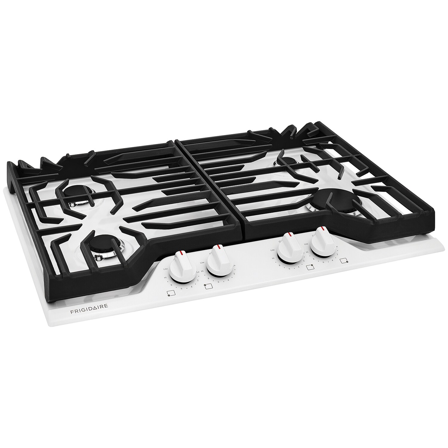 Frigidaire 30 in. 4-Burner Natural Gas Cooktop with Simmer Burner & Power Burner - White, White, hires