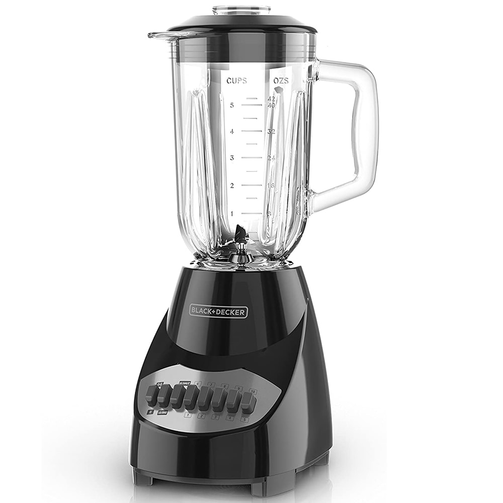 Black & Decker 40 Oz. 10-Speed Countertop Blender with Glass Jar - Black, , hires