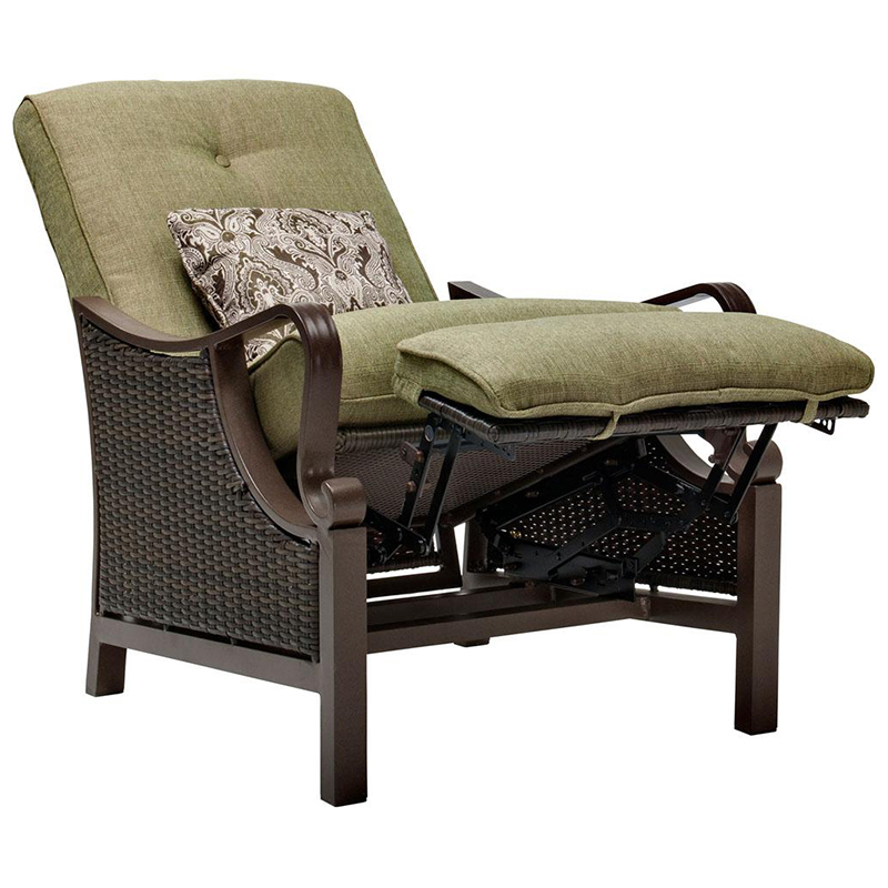 Hanover Ventura Patio Furniture Luxury Recliner Meadow Green P.C