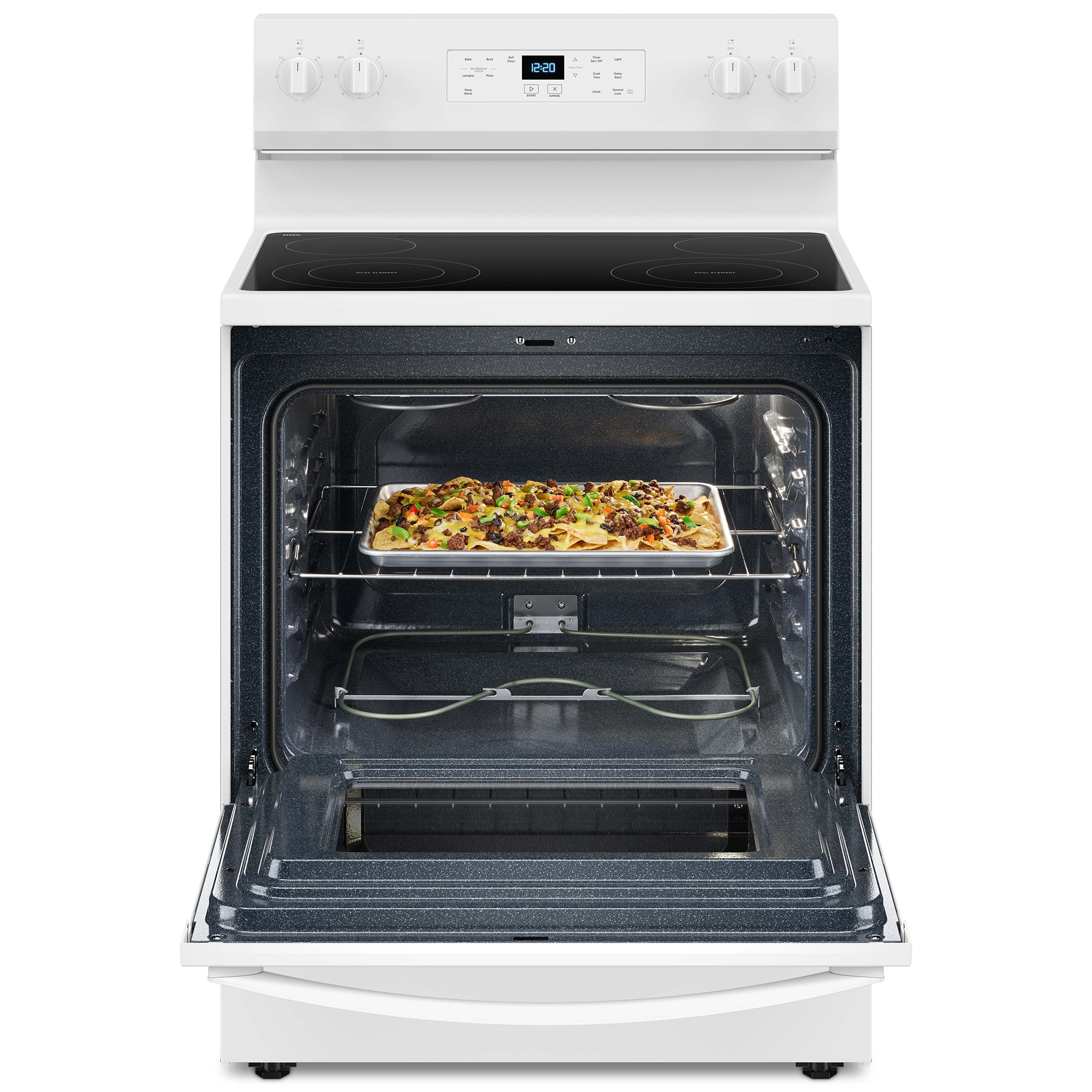 Whirlpool 30 in. 5.3 cu. ft. Electric Range with Radiant Burners - White, White, hires