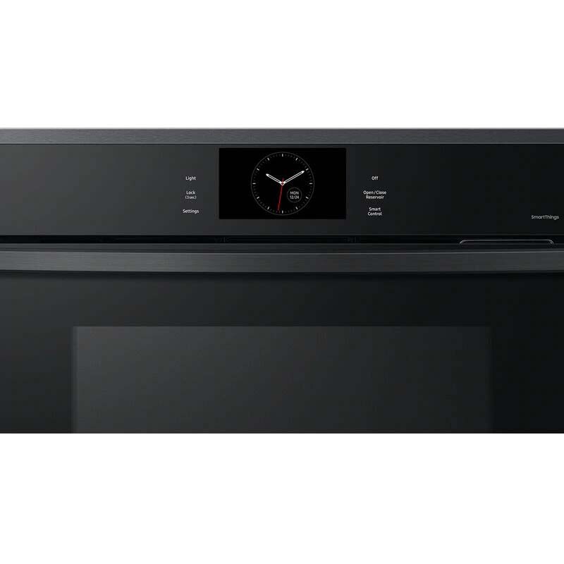 Samsung 30 in. 5.1 cu. ft. Smart Steam Electric Single Wall Oven with Dual Convection - Matte Black, , hires