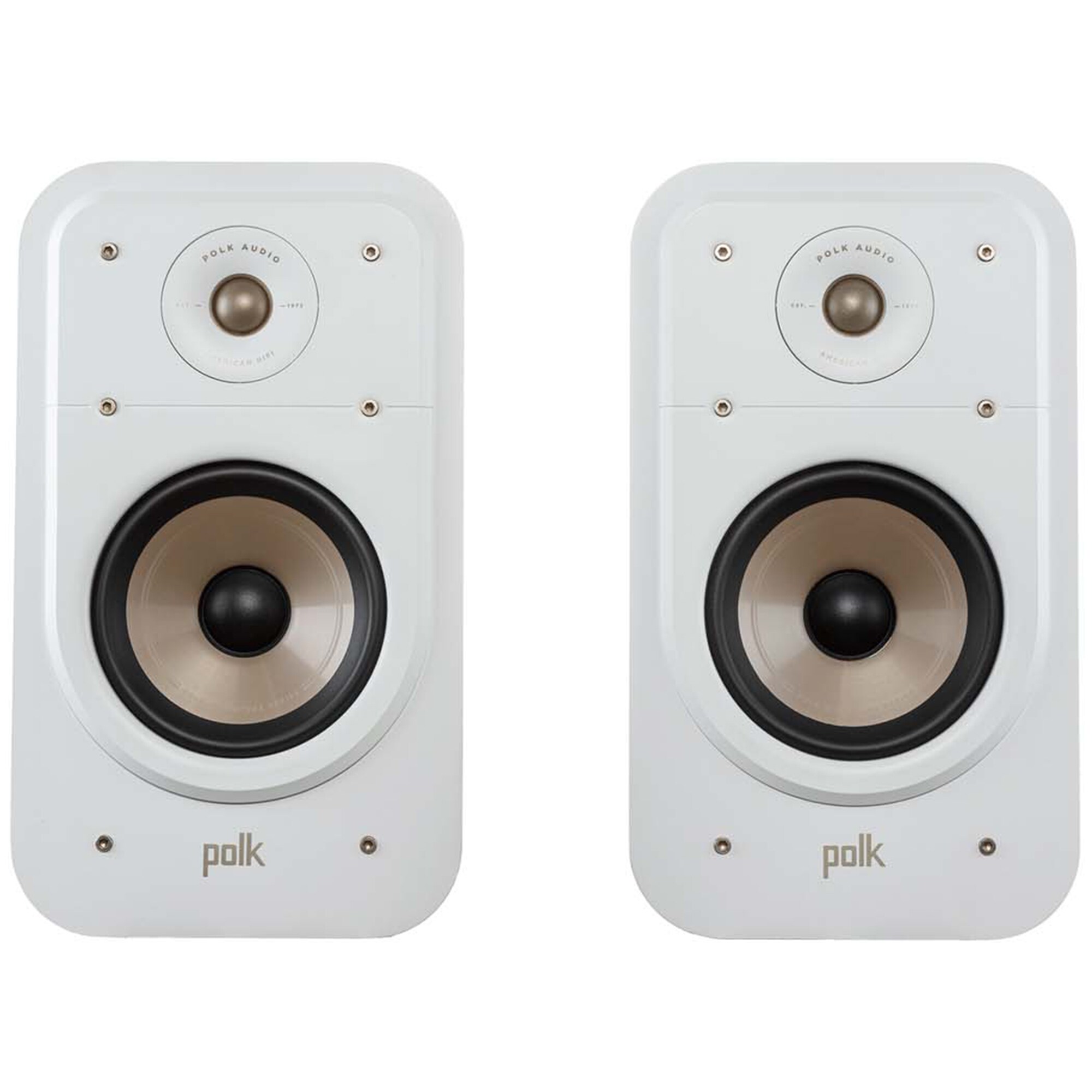 Polk Signature Elite ES20 High-Quality Bookshelf Speakers (Pair) - White, White, hires