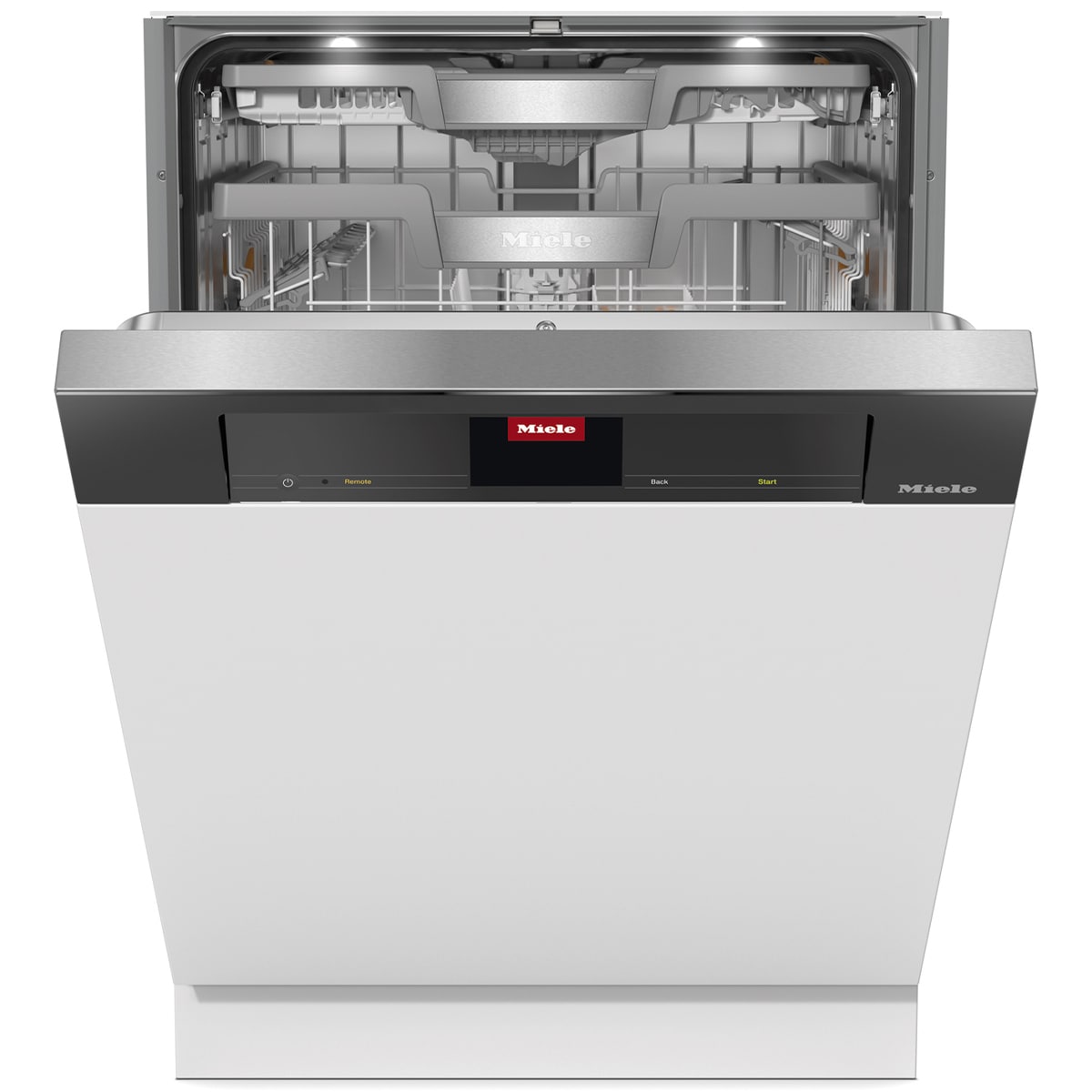 Miele 24 in. Front Control Smart Dishwasher with 39 dBa Sound Level & 3rd-Rack - Custom Panel Ready, , hires