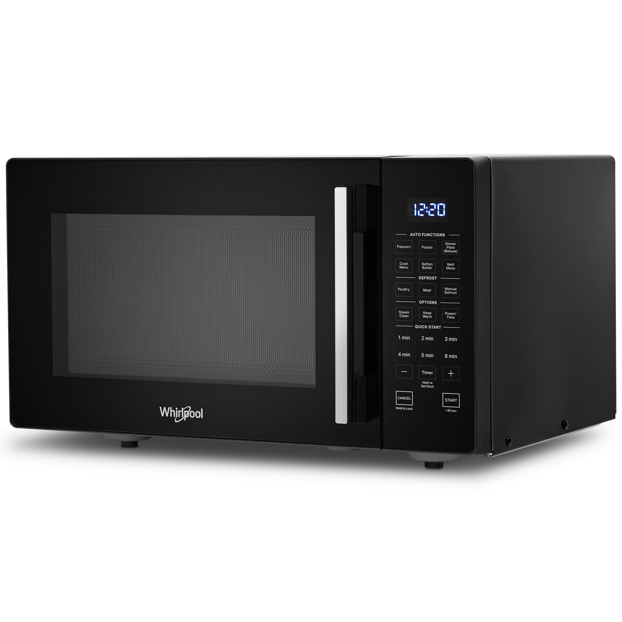 Whirlpool 19 in. 0.9 cu. ft. 900W Countertop Microwave - Black, , hires