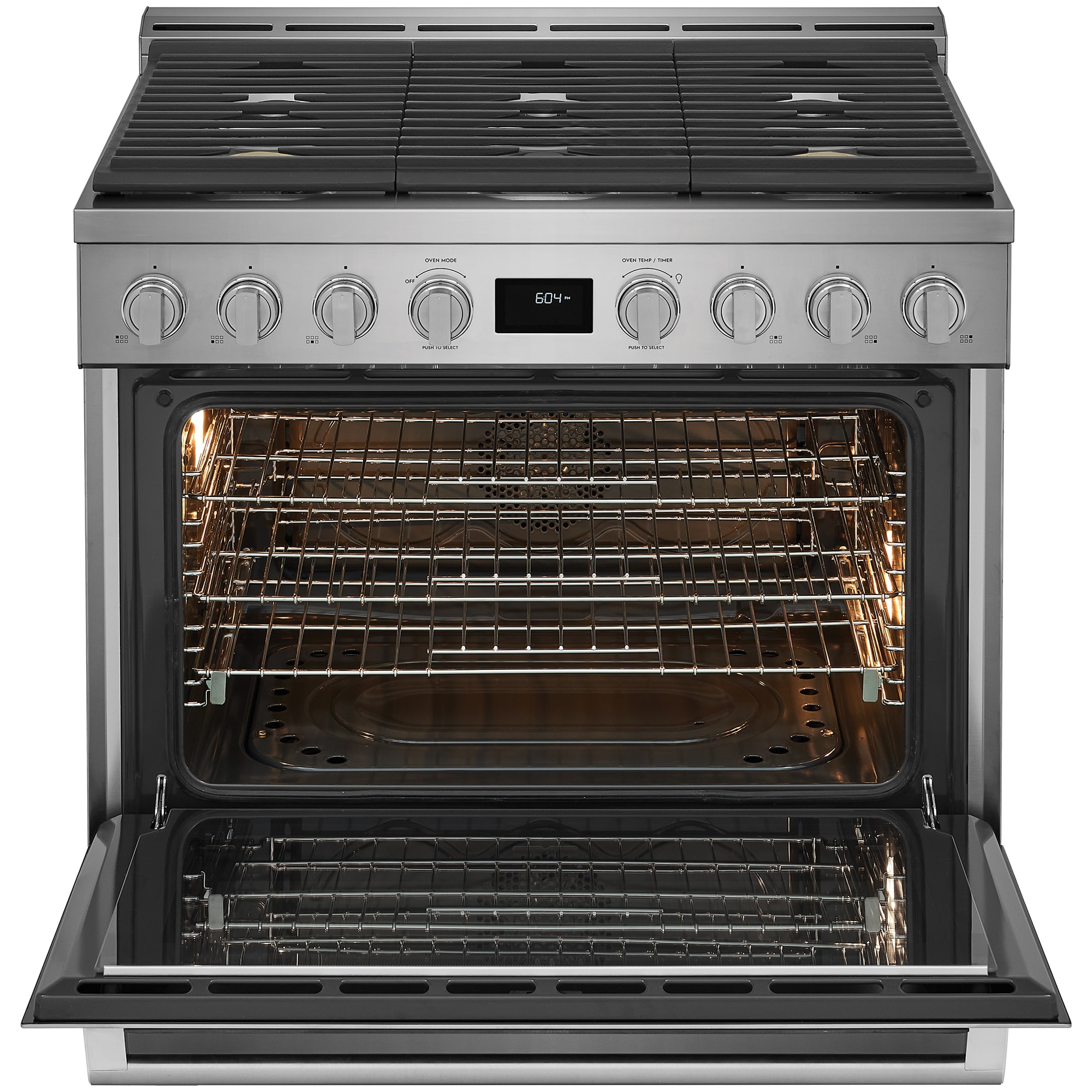 Electrolux 36 in. 4.4 cu. ft. True European Convection Gas Range with 6 Sealed Burners - Stainless Steel, , hires